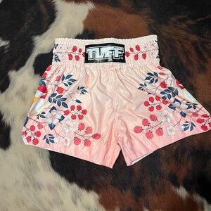 Tuff Athletics Pink Floral Men's Boxing Shorts